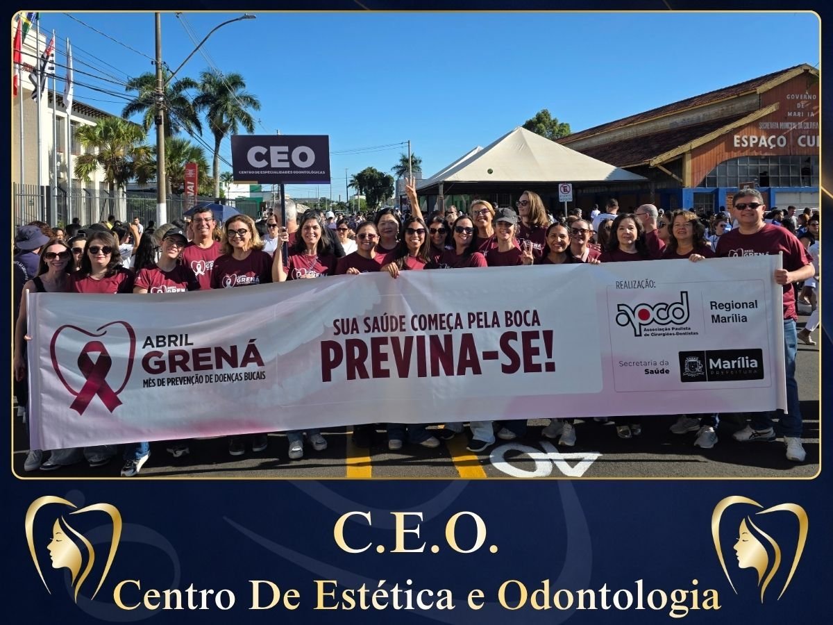 Abril Grená

O Dr. Carlos Sanches participou da mobilização Abril Grená, reforçando a importância da prevenção das doenças bucais e do cuidado com a saúde desde os primeiros sinais.

Marília/SP