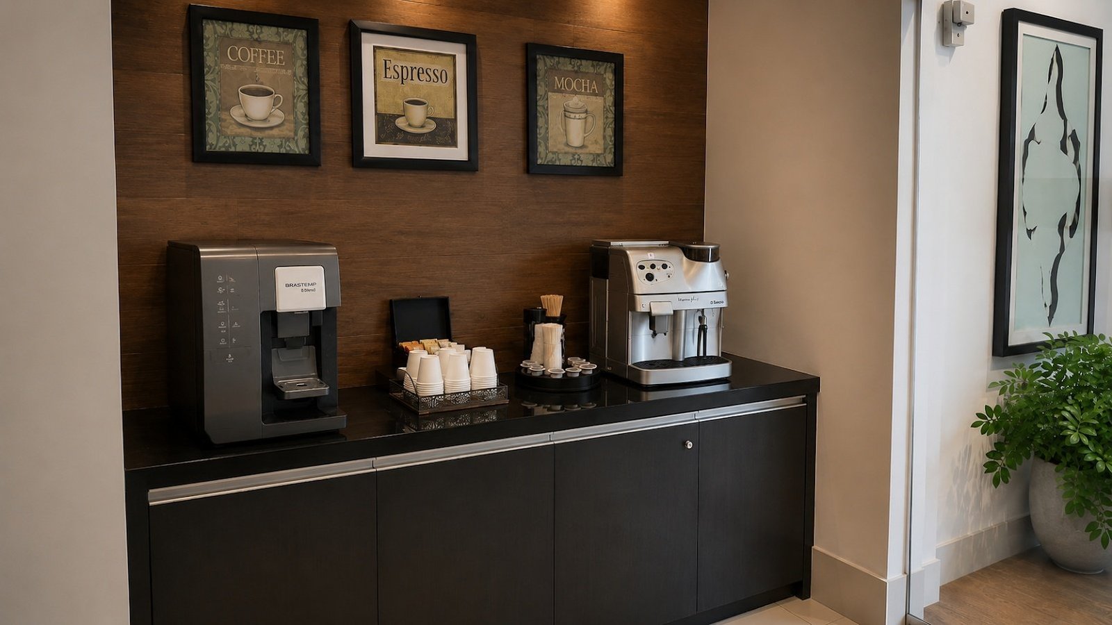 Espaço do café (recepção)